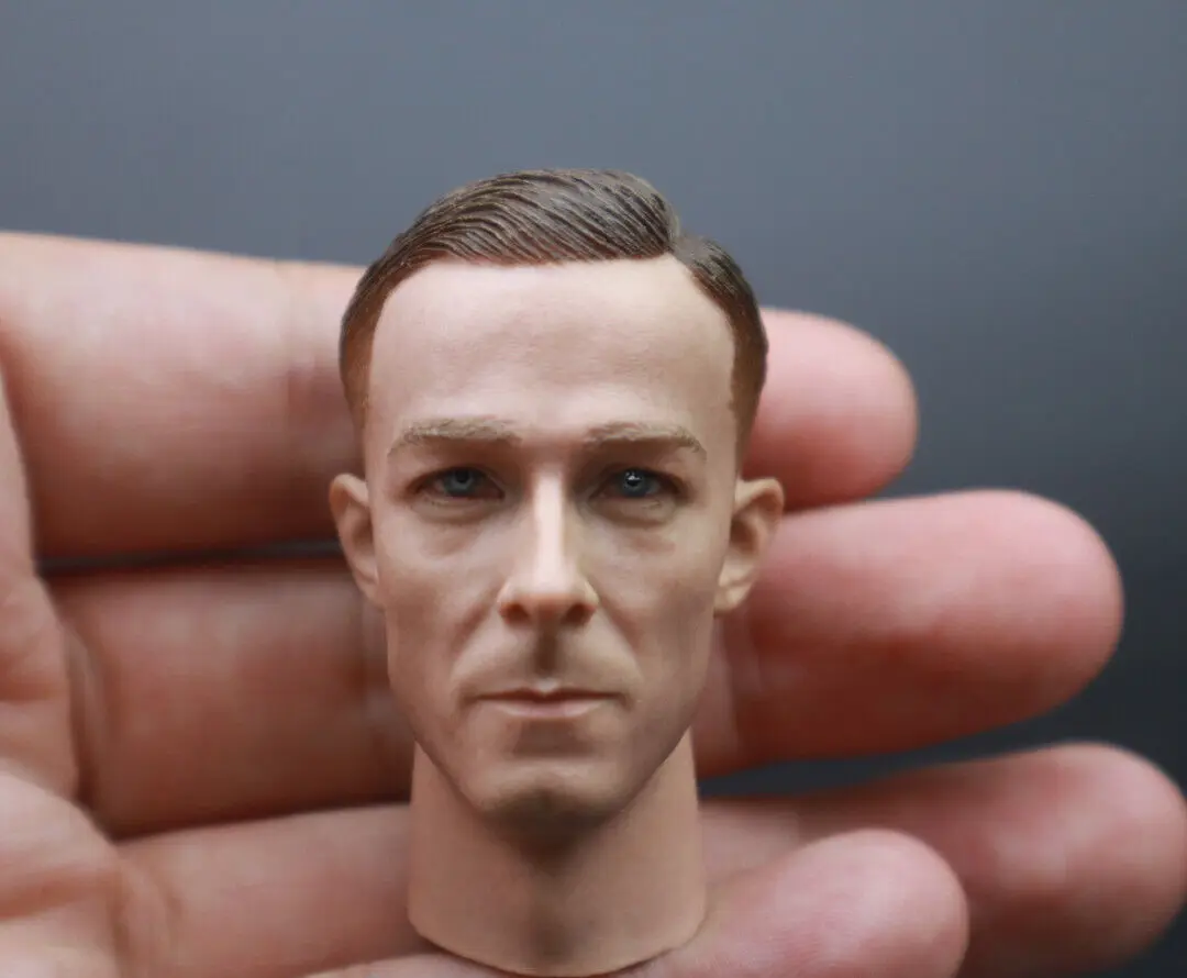 

1/6 Scale World War II Series Male Soldier Head Sculpture Model for 12" Doll Toys