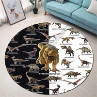 love dinosaur christmas premium round rug 3d printed rug non slip mat dining room living room soft bedroom carpet 02