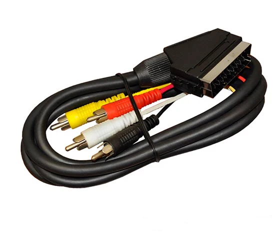 Кабель SCART 4RCA 10 MT | Электроника