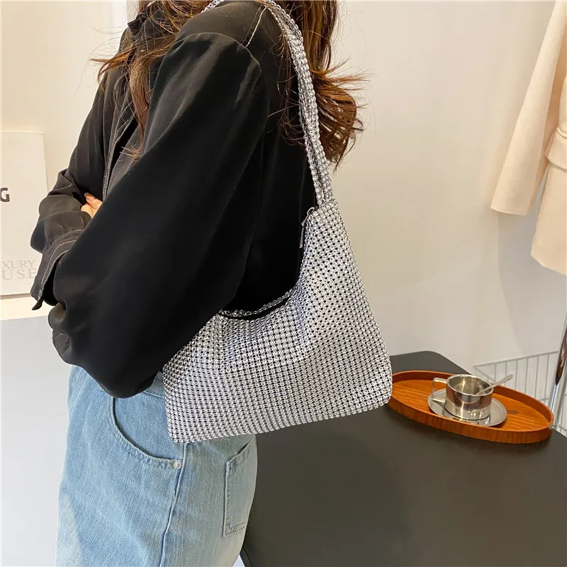 

Women Birthday Party Present Handbag for Women Rhinestones Evening Clutch Bag Beaded Shiny Diamonds Dinner Party Wedding Purses