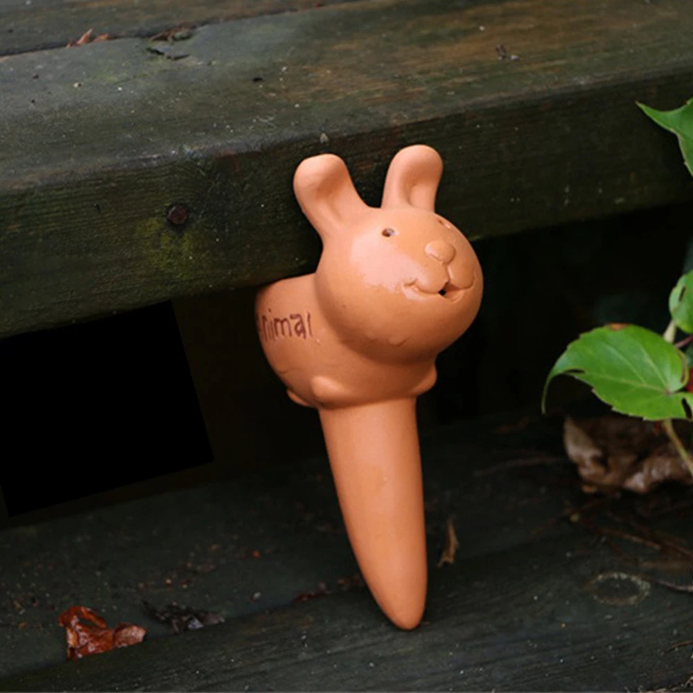 

Water Seepage Self Watering Device Automatic Garden Watering Tool Lazy Person Animal Shape Drip Irrigation System Ceramic Plants