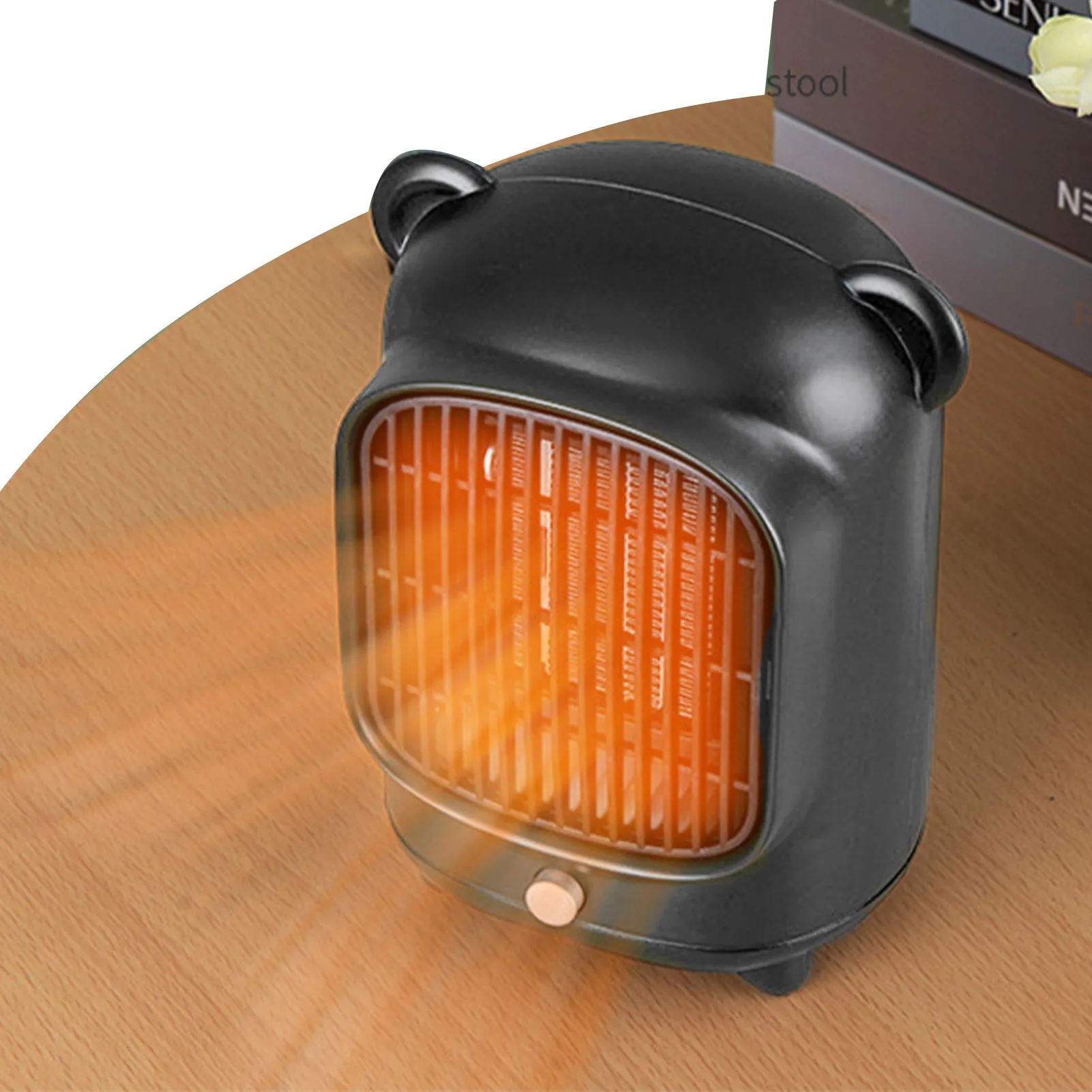 

Electric Space Heater Lightweight Desk Heater Fan 500W PTC Ceramic Heater Safety Quiet Heating Small Heater For Bedroom Office