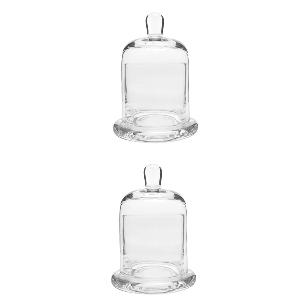 

Domecandle Cloche Bell Display Jar Cover Holderfor Holders Mini Stand Cake Terrarium Votive Table Candlestick Decor Cup Base