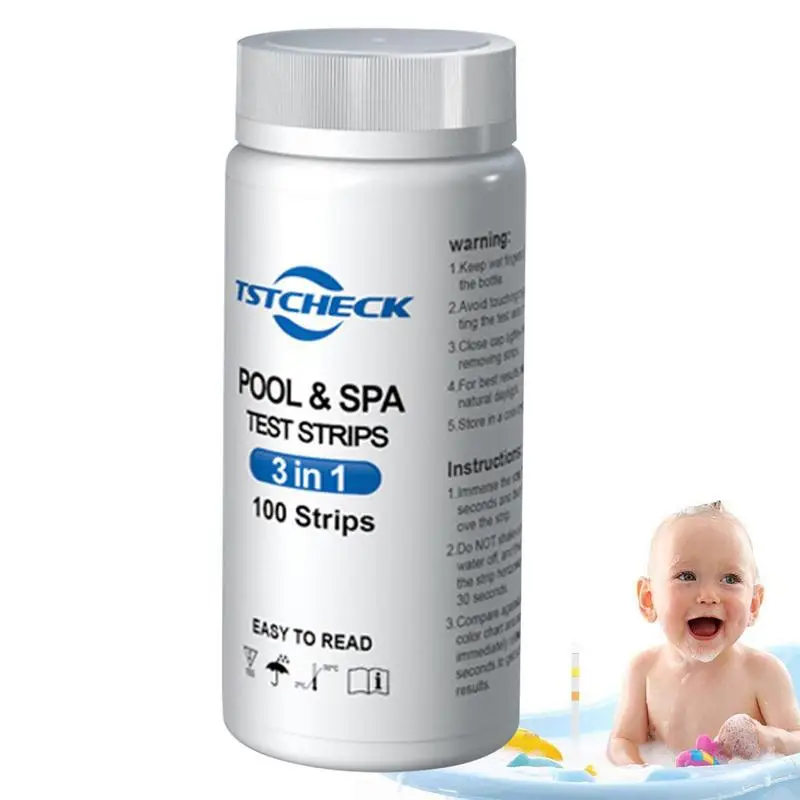 

Pool Water Test Strips 100pcs Quick & Accurate Spa Test Strips Spa Test Supplies With Quick & Accurate Results For Hardness