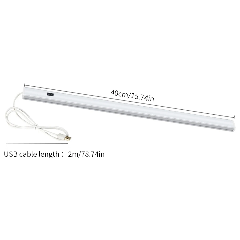 

Light Bar Motion Sensing 6W LED Night Light USB Plastic Aluminum Lamp Bar for Cabinet Wardrobe