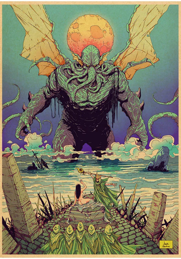 

Постер Лавкрафта Cthulhu