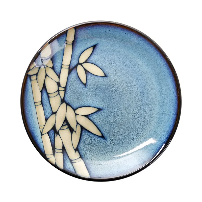 LingAo Kiln Change Glaze Ceramic Creativa куenco platos Duaado juegos vajilla