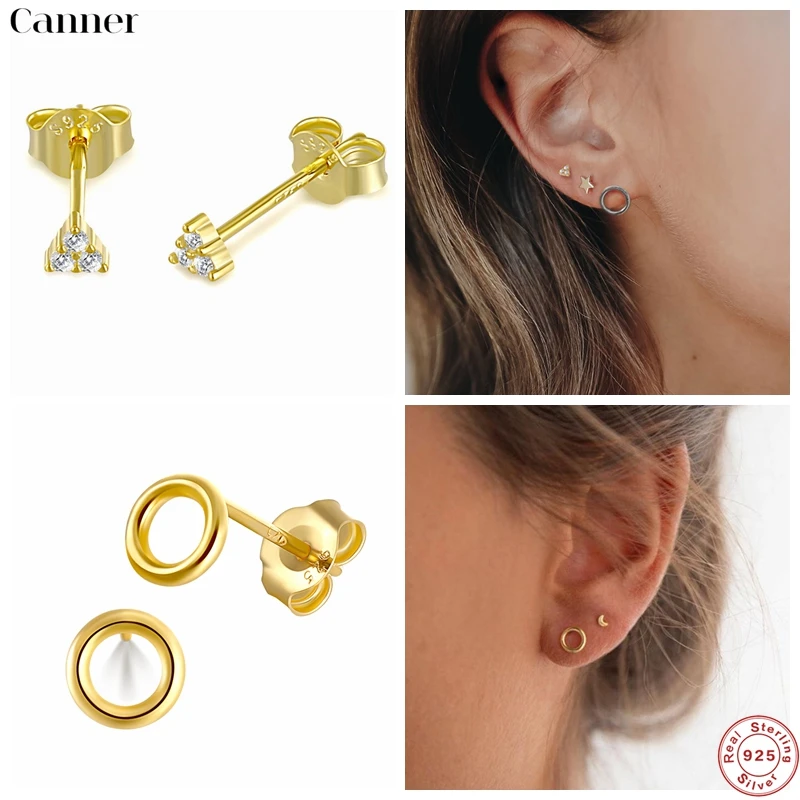 

Женские серьги-гвоздики из серебра 925 пробы с цирконом