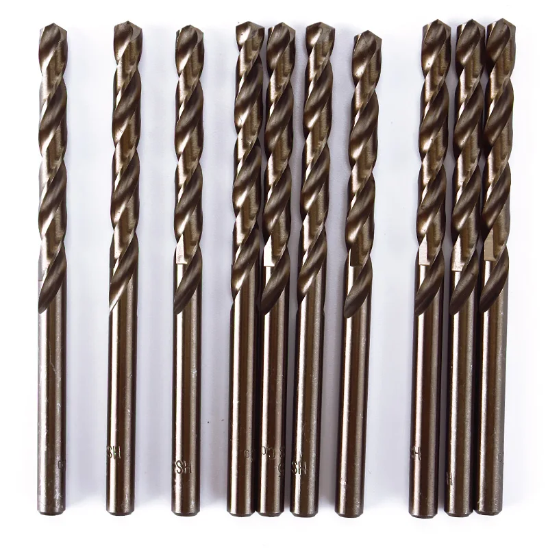 

10pcs 1MM-5MM High Speed Steel Twist Drill Handheld Cobalt Hole M35 Stainless Steel Tool Set The Whole Ground Metal Reamer Tools