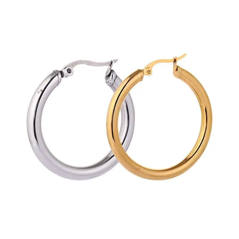 

Stainless Steel Luxury Earrings Women Trendy Hoops Earrings For Bridal Party