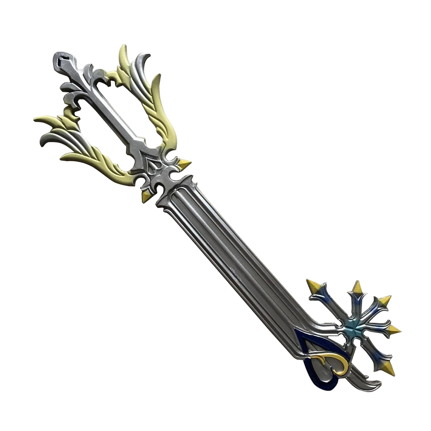 Фото Декоративный меч Kingdom Hearts Key Oathkeeper Oblivion Keyblade, реквизит для игровых аксессуаров, с рукояткой из ПУ, для косплея, подарок №4