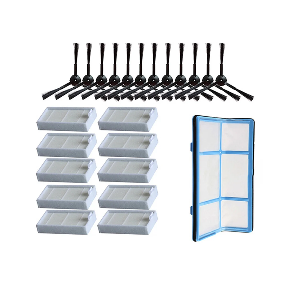 Первичная боковая щетка эффективный фильтр Hepa для Ilife V5 V5S V3 V3S V5Pro V50 X5 Pro Запчасти