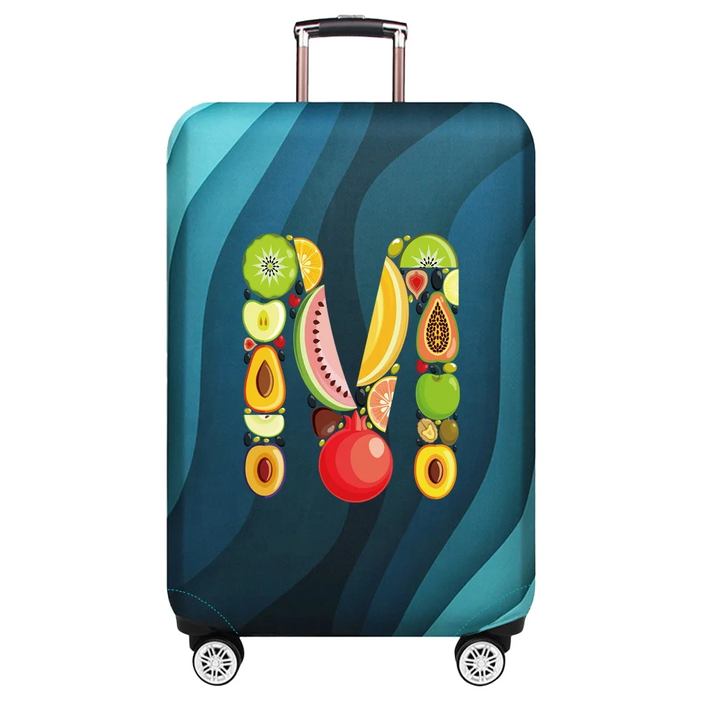 Чехол для чемодана из эластичной ткани защитный чехол багажа с рисунком фруктов