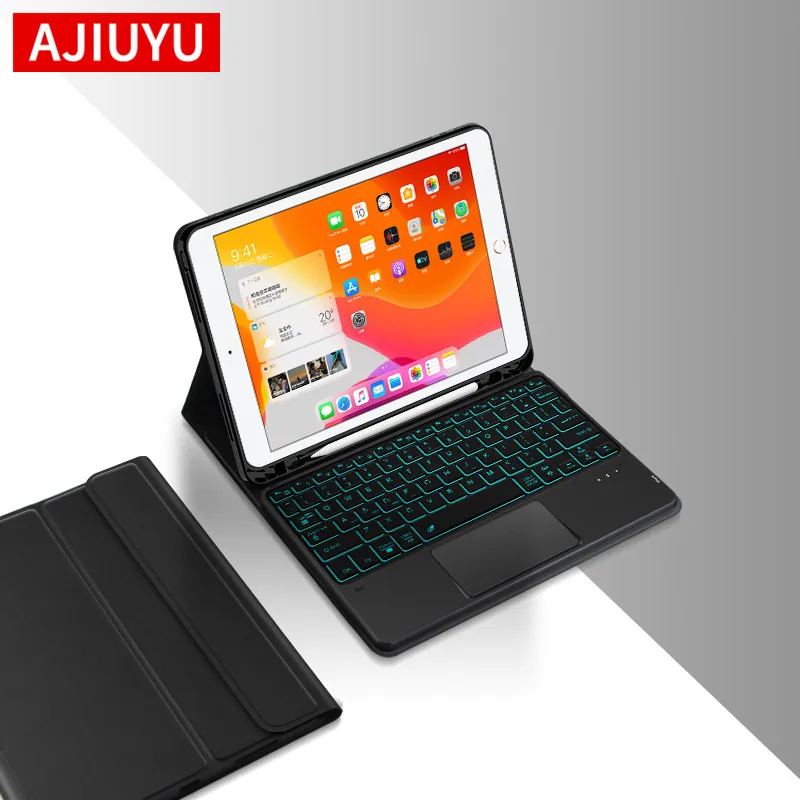Ajiuyu Magic Smart Cover Для Ipad С Клавиатурой 9. 7' 2018/2017 5-е/6-е Воздух 3-е/4-е 10-е 10. 2 5 Pro 11 Футов