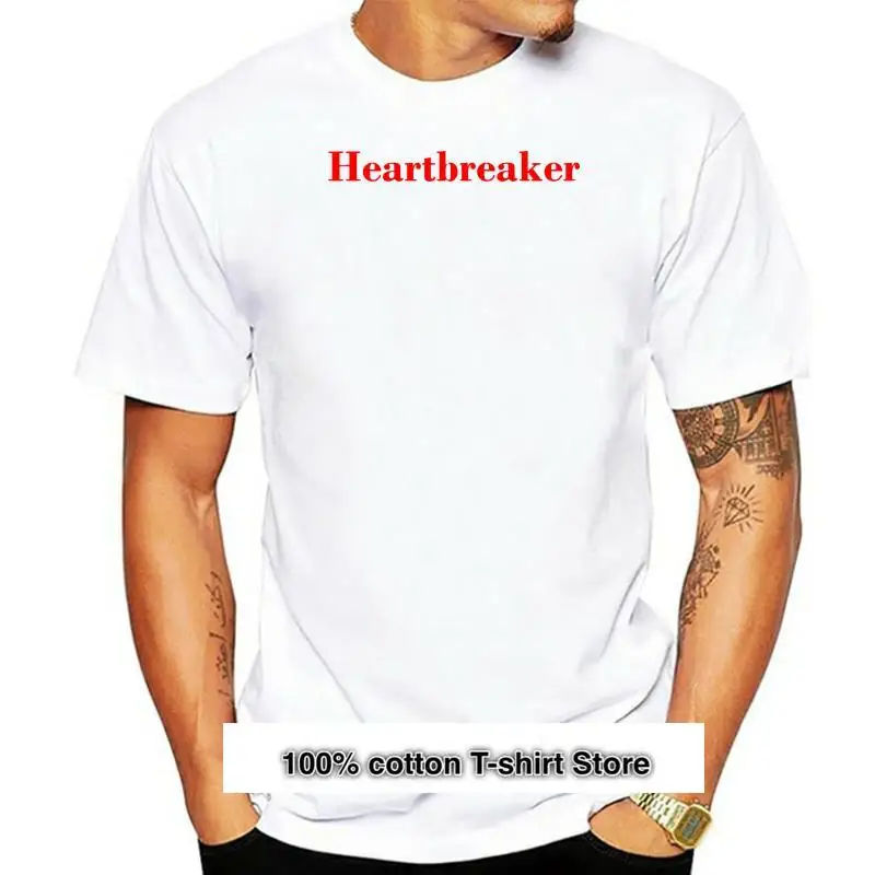 

Camiseta de Heart breaker para mujer, ropa con eslogan blanco Slouch Tumblr, Sexy, amor de amor