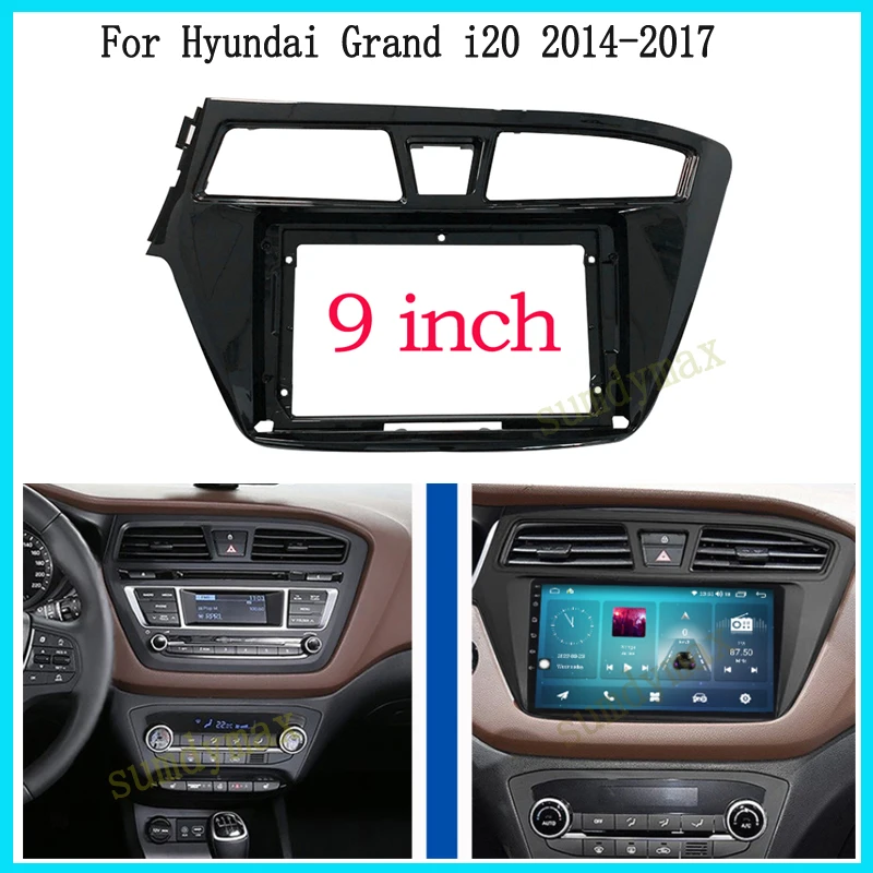 

9inch android Car Radio Fascia Frame For Hyundai I20 2015 -2017 Car Radio Dashboard GPS stereo panel mounting CD DVD frame