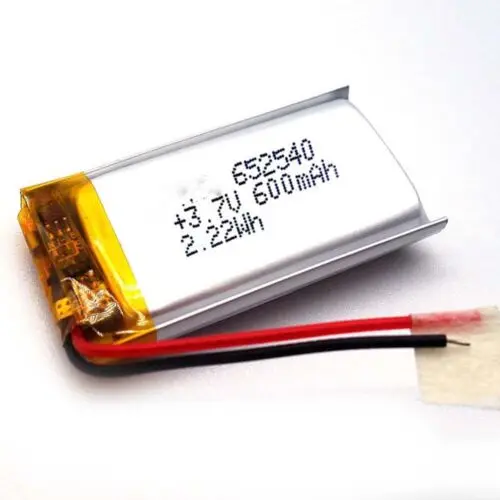 Аккумуляторная 3 7 В 600 мАч 602540 Литий-полимерный ионный аккумулятор для камеры POWER