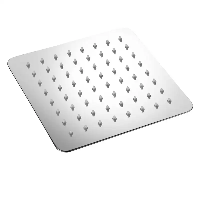 

Mega-Size 8-inch Stainless Steel Square Rainfall Shower Head with Solid Brass 12-inch Extension Arm Ducha душ Soffione doccia