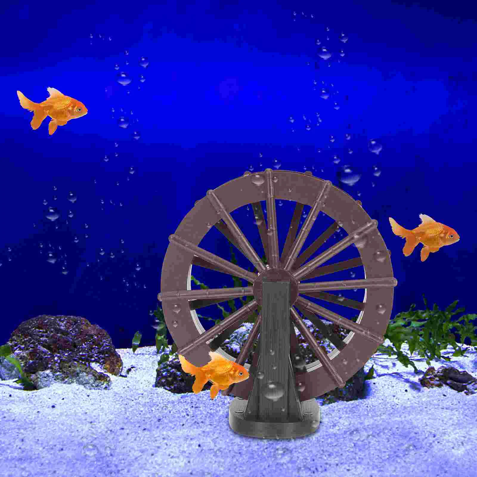 

Fountain Wheel Artificial Hill Rotation Wheels Miniatures Waterfall Fish Tank Accessories Scene Layout Prop Mountain