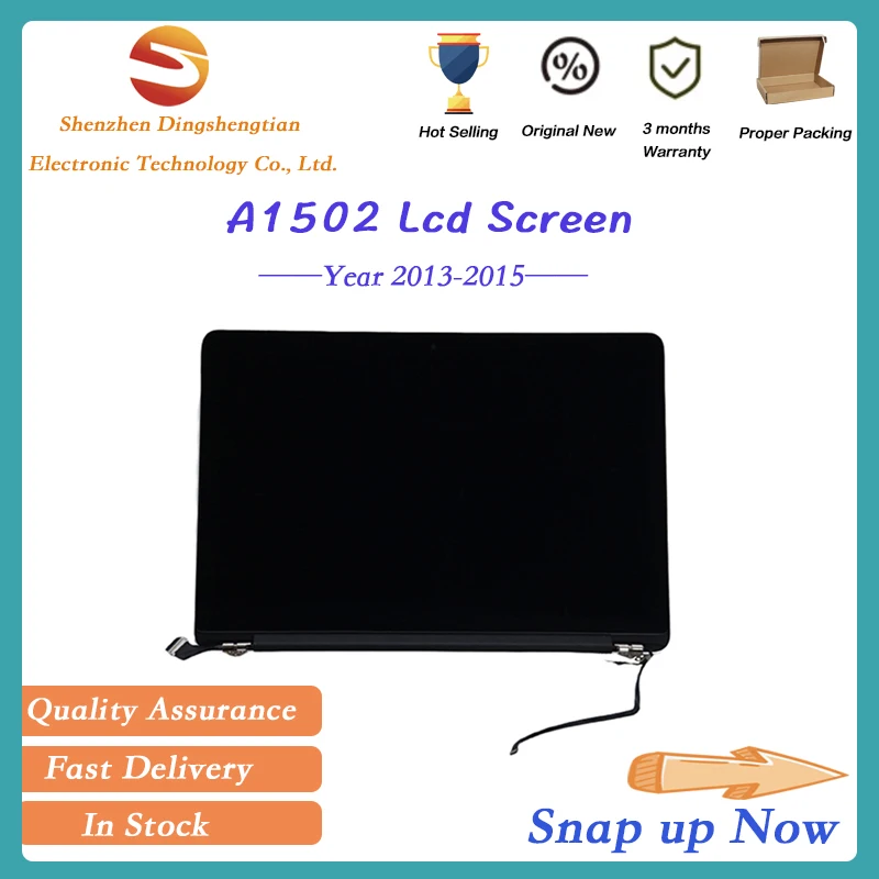 

New For Macbook Pro Retina 13 Inch A1502 LCD Screen Assembly 2013-2015 Dispaly Silver Emc 2678 2835 2875