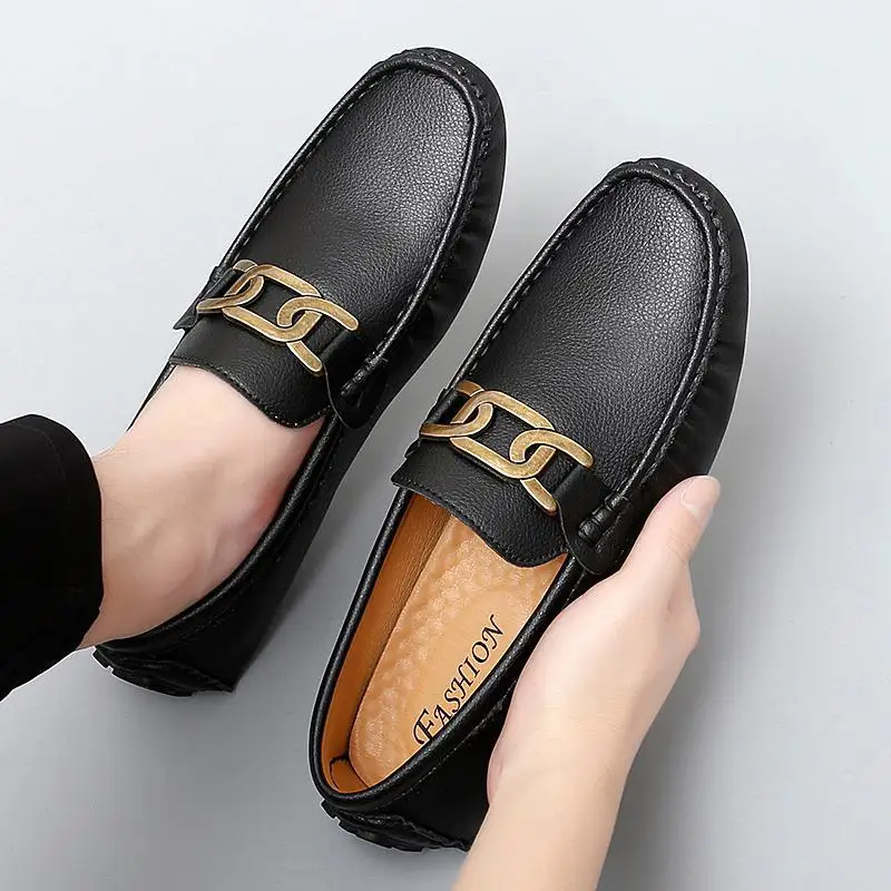 

2023 Summer New Tods Men's Shoes Breathable Korean Style Trendy Loafers Slip-on Casual Leather Shoes Driving Shoes