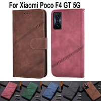 luxury wallet flip cover for xiaomi poco f4 gt book case funda for xiaomi poco f4 gt protective phone case leather shell coque
