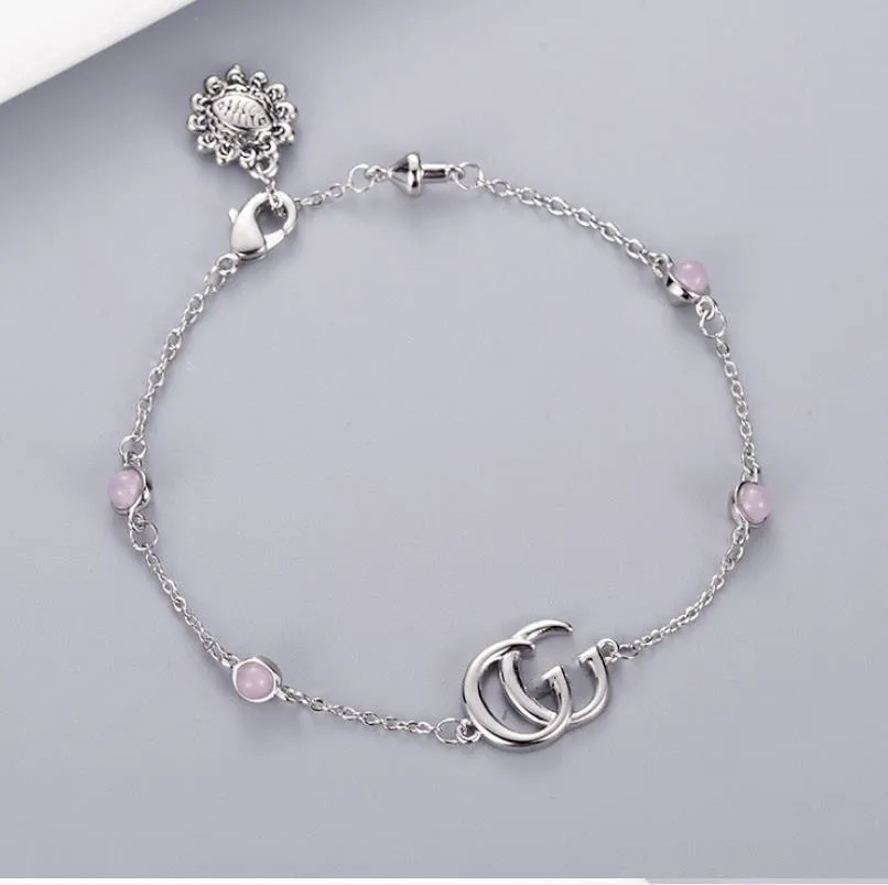 

brand Designer Necklace Stainless Steel Letter Silver Necklace Bracelet for Mens and Women Party Lovers Gift Jewelry