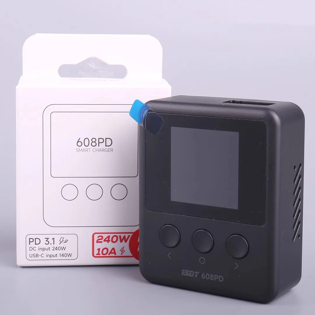 ISDT 608PD Lipo балансирующее зарядное устройство разрядник DC 240W/10A PD 140W/5A умное