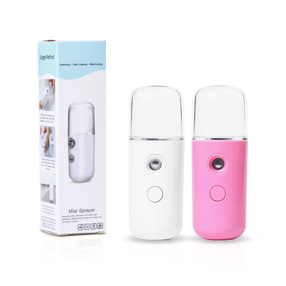 

Portable USB Rechargeable Face Nano Mist Sprayer Facial Body Nebulizer Steamer Moisturizing Skin Care Mini Beauty Instruments