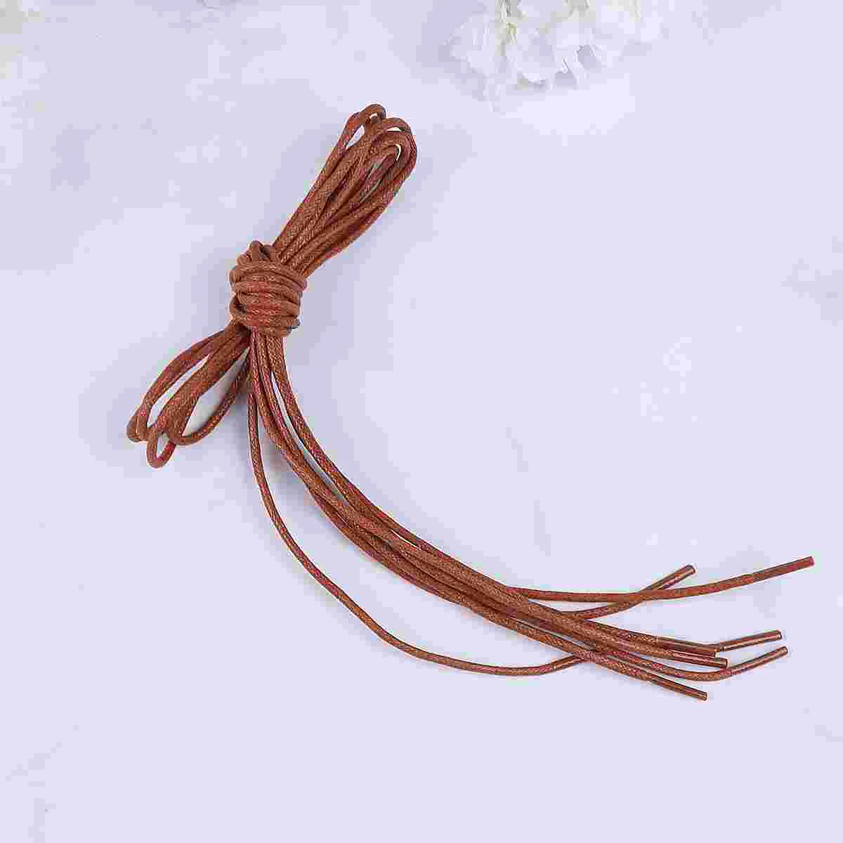 12 пар круглых вощеных шнурков для обуви тонкие шнурки аксессуары модельных