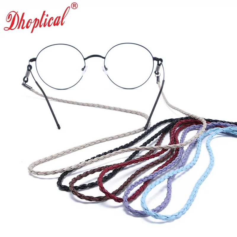 Ремешок для очков надежно сохраняет ваши очки из искусственной кожи вокруг шеи