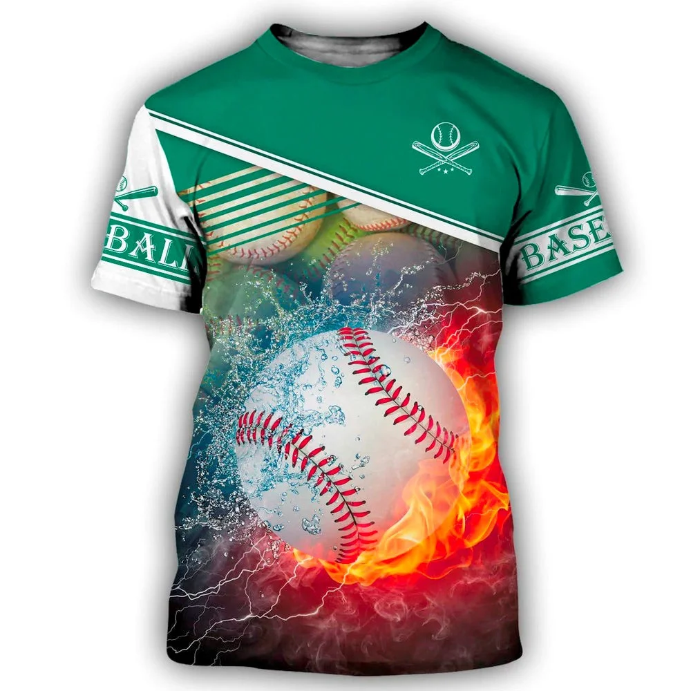 

Baseball Print 3D Men's T-shirts Jersey Competition Apparel Summer O-neck Short Sleeves Breathable Tee Shirts High Quality 2023