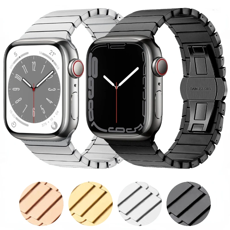 

Metal Strap for Apple Watch Band Ultra 49mm 8 7 45mm 41mm Original Bracelet for iWatch Series 6 5 4 SE 44mm40mm 42mm 3 38mm Belt
