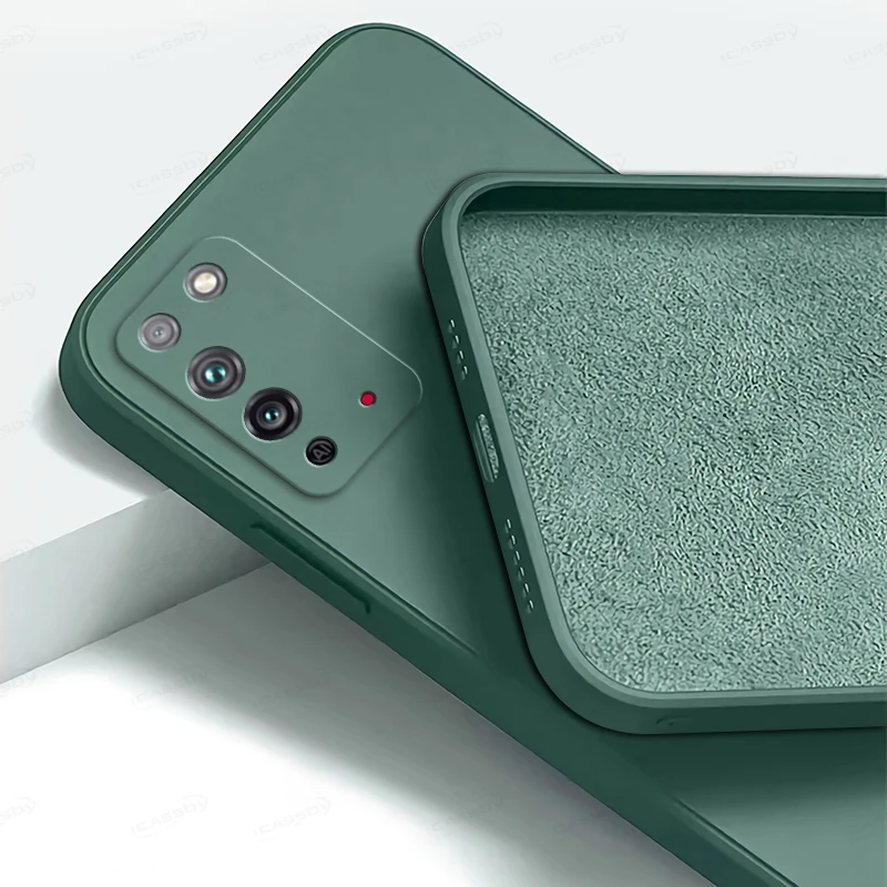 Фото Оригинальный квадратный чехол из жидкого силикона для Honor X10 Max 5G X10 Pro X30 Max, мягкий TPU, защита камеры, противоударный чехол 360° №3