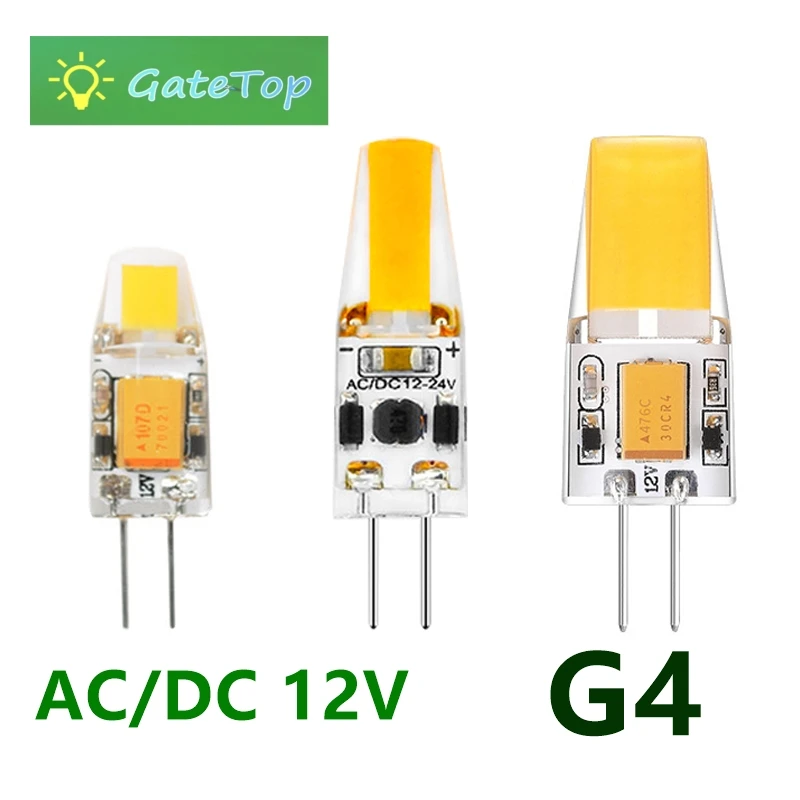 

1-10PCS mini LED bulb G4 Low voltage 12V COB warm white light is suitable for replacing 20W halogen lamp with crystal lamp