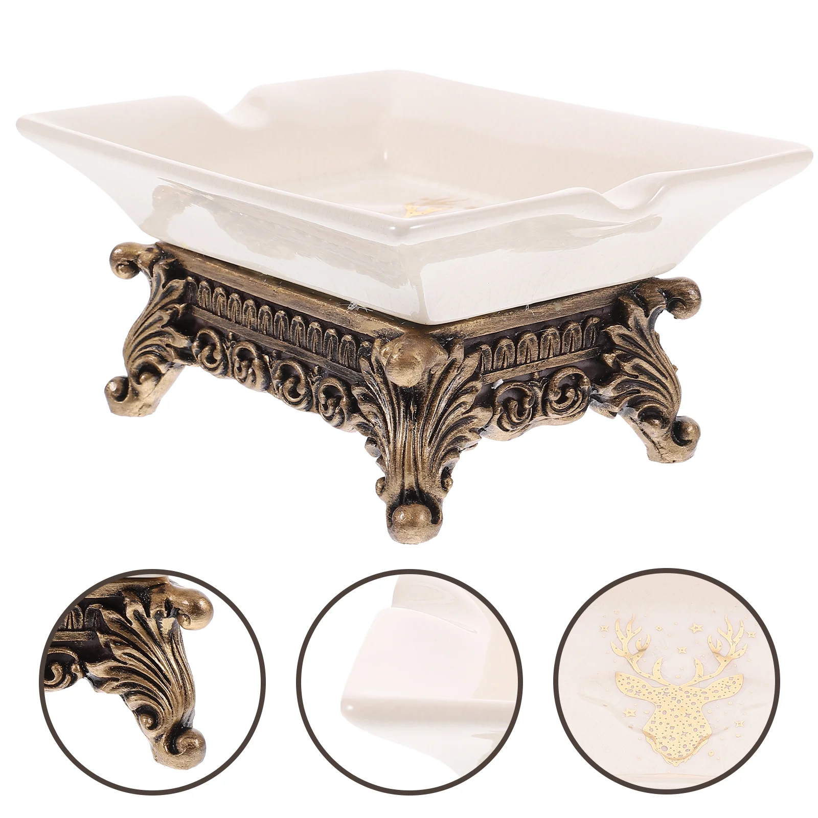 

Портативный контейнер для мыла Footed лоток винтажный держатель для унитаза столешница для ванной простой печати