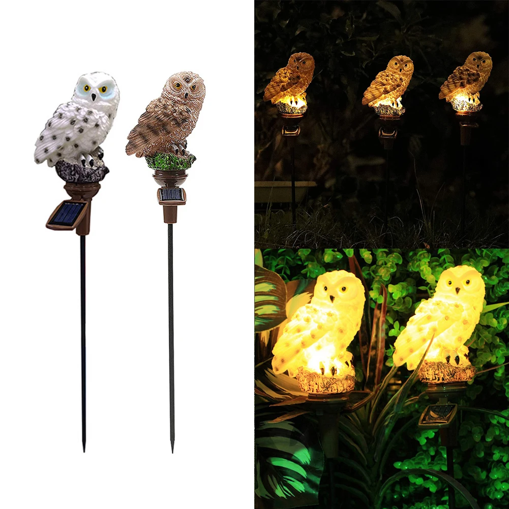 

1 Pcs LED Solar Light Simulation Owl Lamp Outdoor Garden Lawn Stakes Light for Home Courtyard Decoration