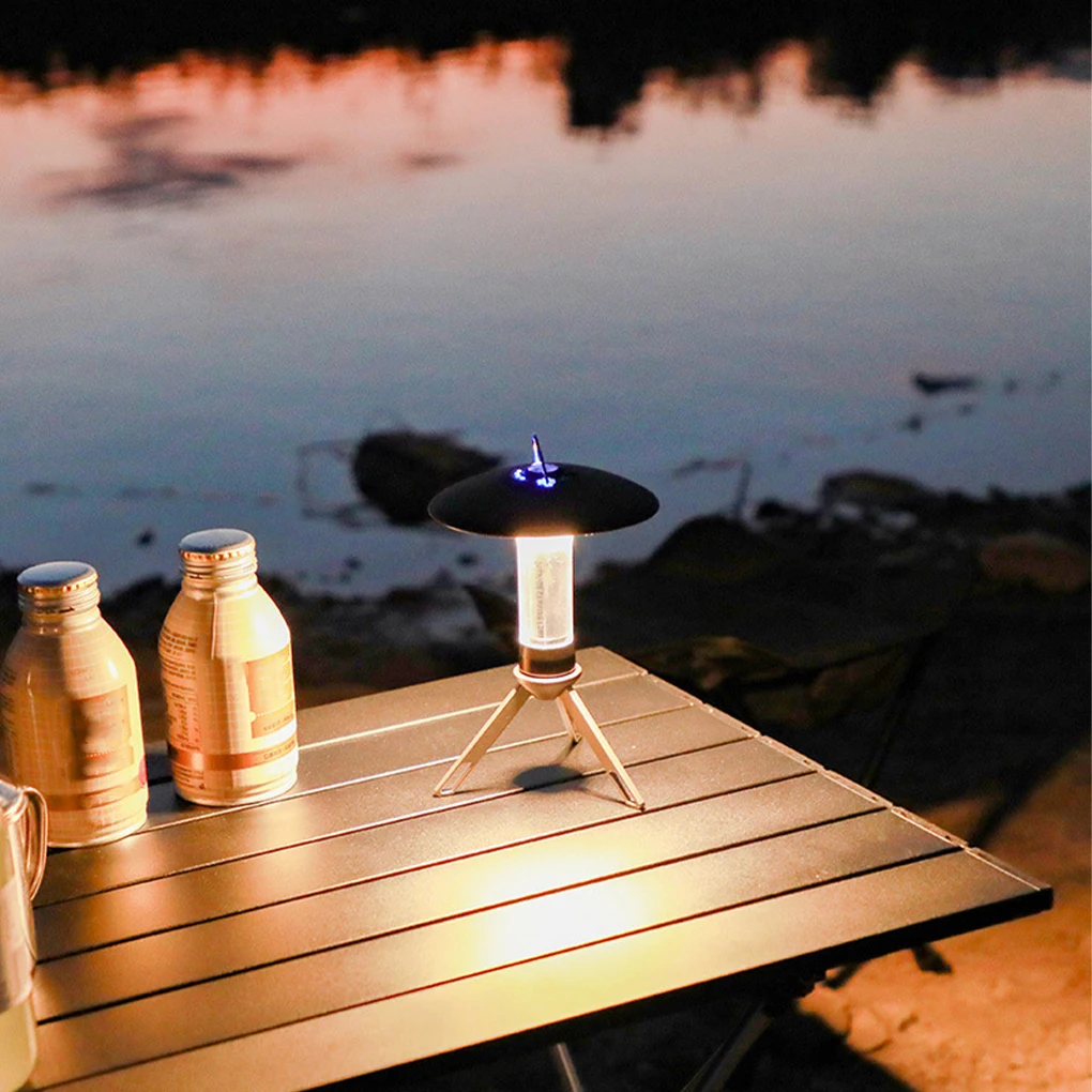 

Outdoor Camping Light with Magnetic USB Rechargeable Camping Lantern Led Flashlight Tent Camp Supplies Emergency Lamp