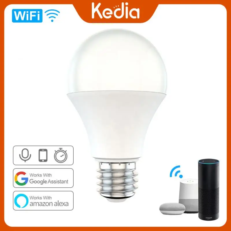 

CORUI WIFI Smart Light Bulb E27/E26/B22 Dimmable Smart Light With Lamp Holder Alexa Google Home Voice Control Work With Cozylife