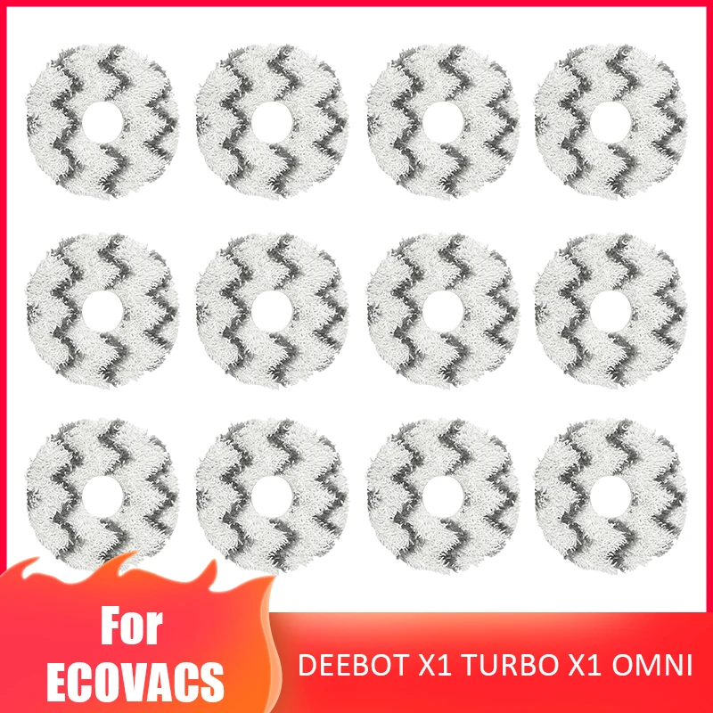 

Mop Pad Spare Parts For Ecovacs Deebot X1 TURBO / OMNI Robot Vacuum Cleaner Washable Mop Rag Mop Cloth Accessories