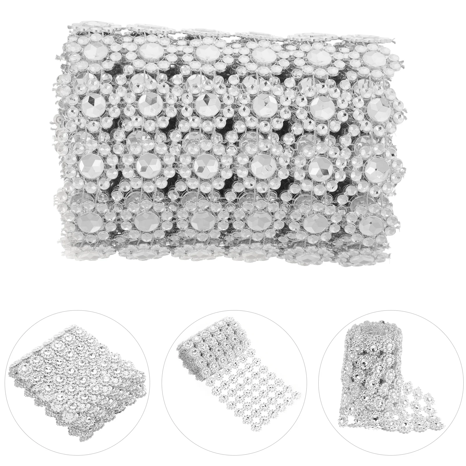 Блестящая лента из бисера подсолнух ряд бриллиантов для букета нежная отделка