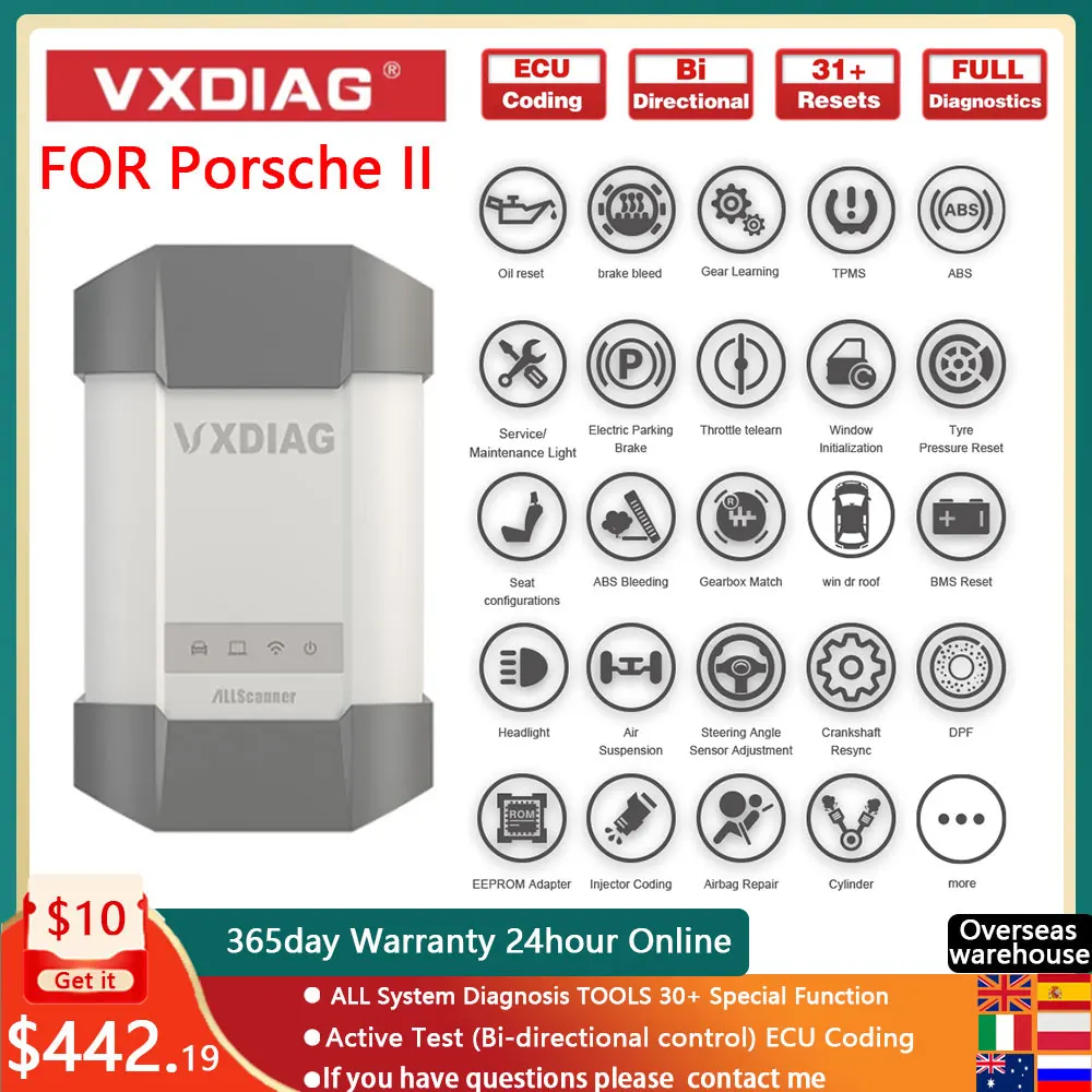

Автомобильный диагностический инструмент VXDIAG VCX-DoIP для Porsche Tester II v18.1 OBD2 сканер Диагностический автомобильный с поддержкой 2006-2016 Бесплатная ...