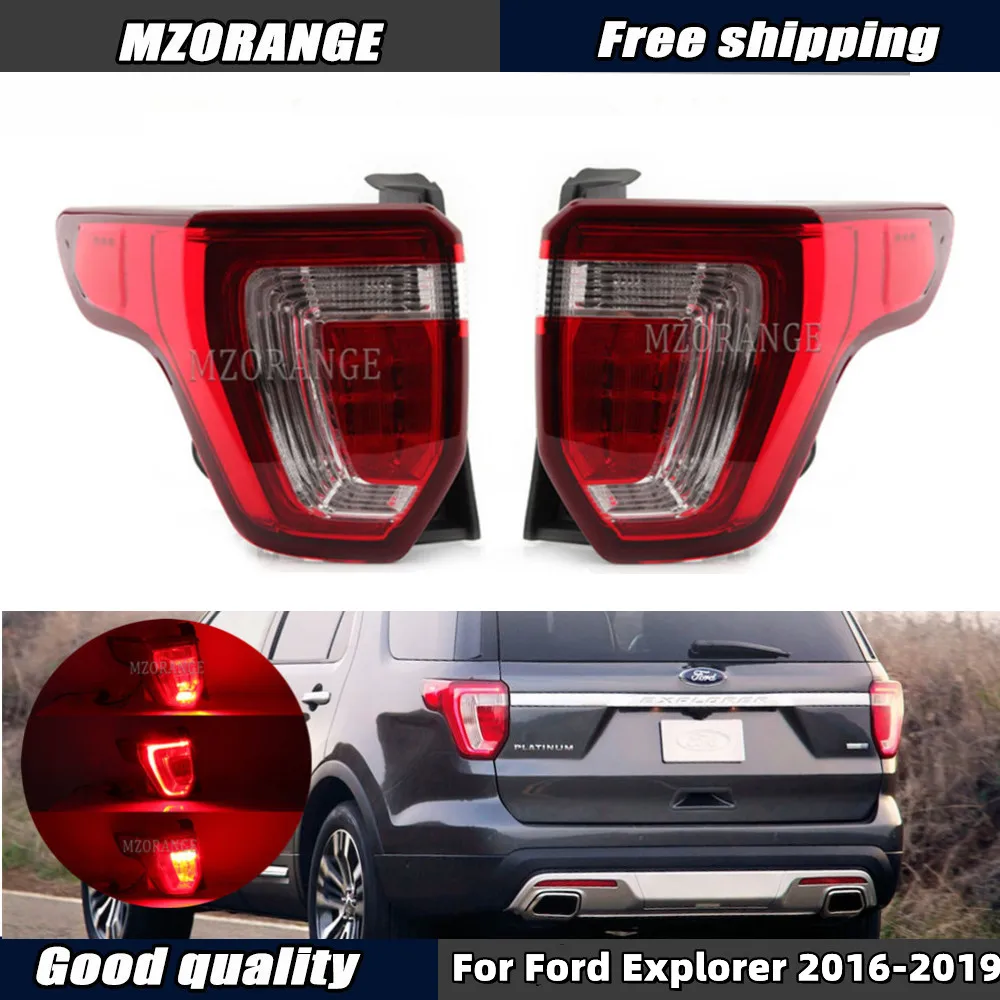 

Tail Light for Ford Explorer 2016 2017 2018 2019 Rear Lamp Brake Turn Signal Back Fog Warning Car Accessories