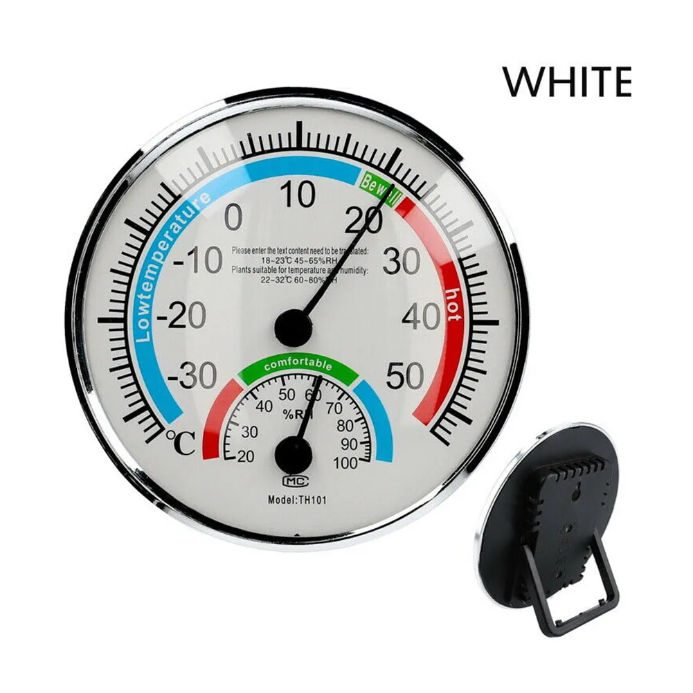 

Household Thermometer Hygrometer Thermo Analogue Humidity Room Climate Control Inside Thermo-hygrometer -30-50 ° Diameter 13cm