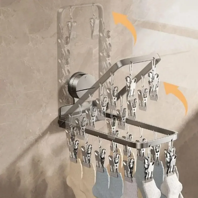 Компактная настенная сушилка для детской одежды компактная алюминиевая на