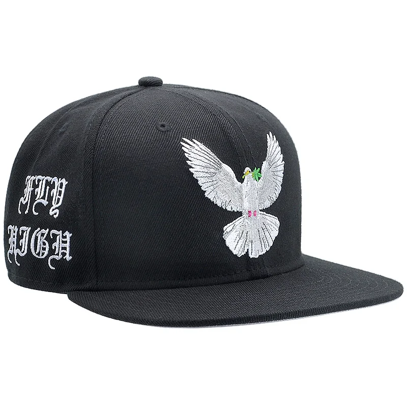 Классическая шляпа в стиле хип-хоп с плоскими полями голубя оливковая ветка