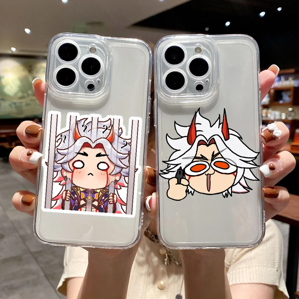 

CUTE Arataki Itto Phone Case For Samsung Galaxy A 3 5 7 8 10 20 21 30 40 50 51 70 71 E S 2016 2018 4G transparent tpu bumper