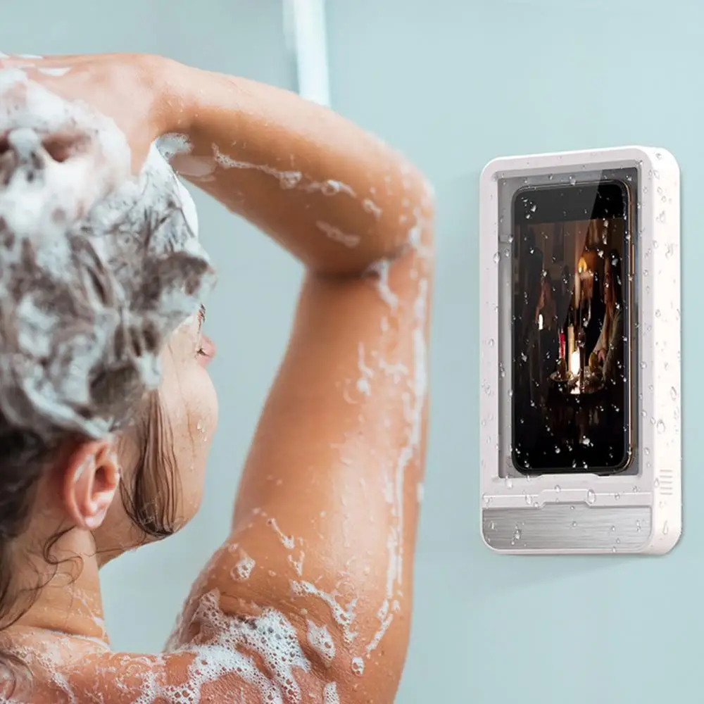 

Racks Holders Multifunctional Punch-free Waterproof Bathroom Wall Mounted Mobile Phone Case Kitchen Storage Organization