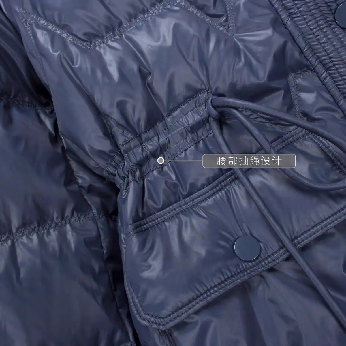 Autumn Winter 2022 New Down Jacket Women's Medium Long Fashion Hooded Waist Waist Down Casual Warm White Duck Down Jacket