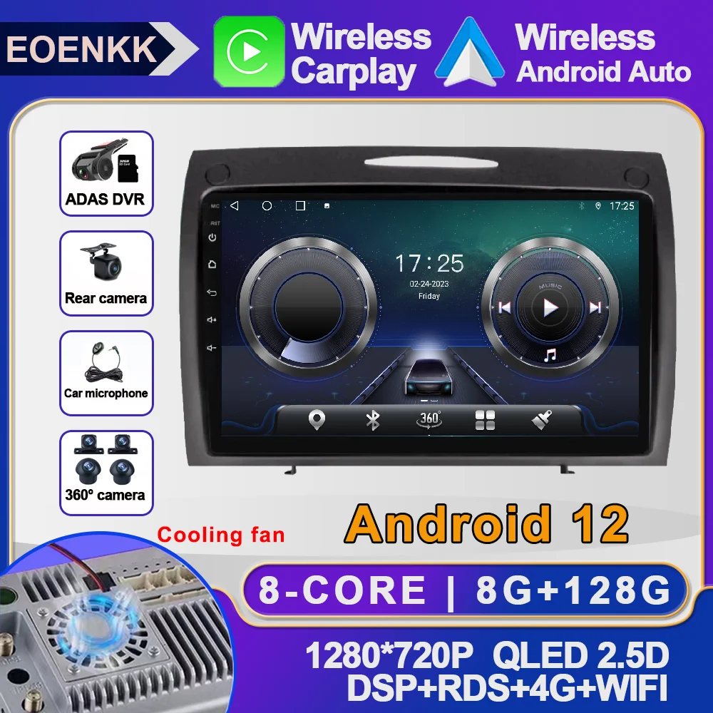 

Android 12 для Mercedes Benz SLK R171 W171 2004 - 2011 Автомагнитола 4G Мультимедиа AHD DSP проигрыватель RDS BT ADAS видео SWC